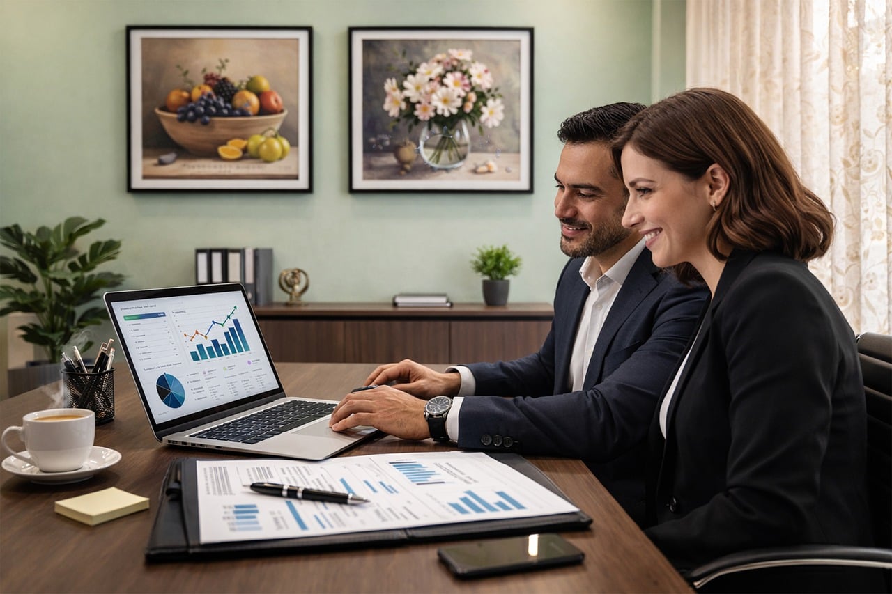 Accountants at work, representing finance for accountancy practices