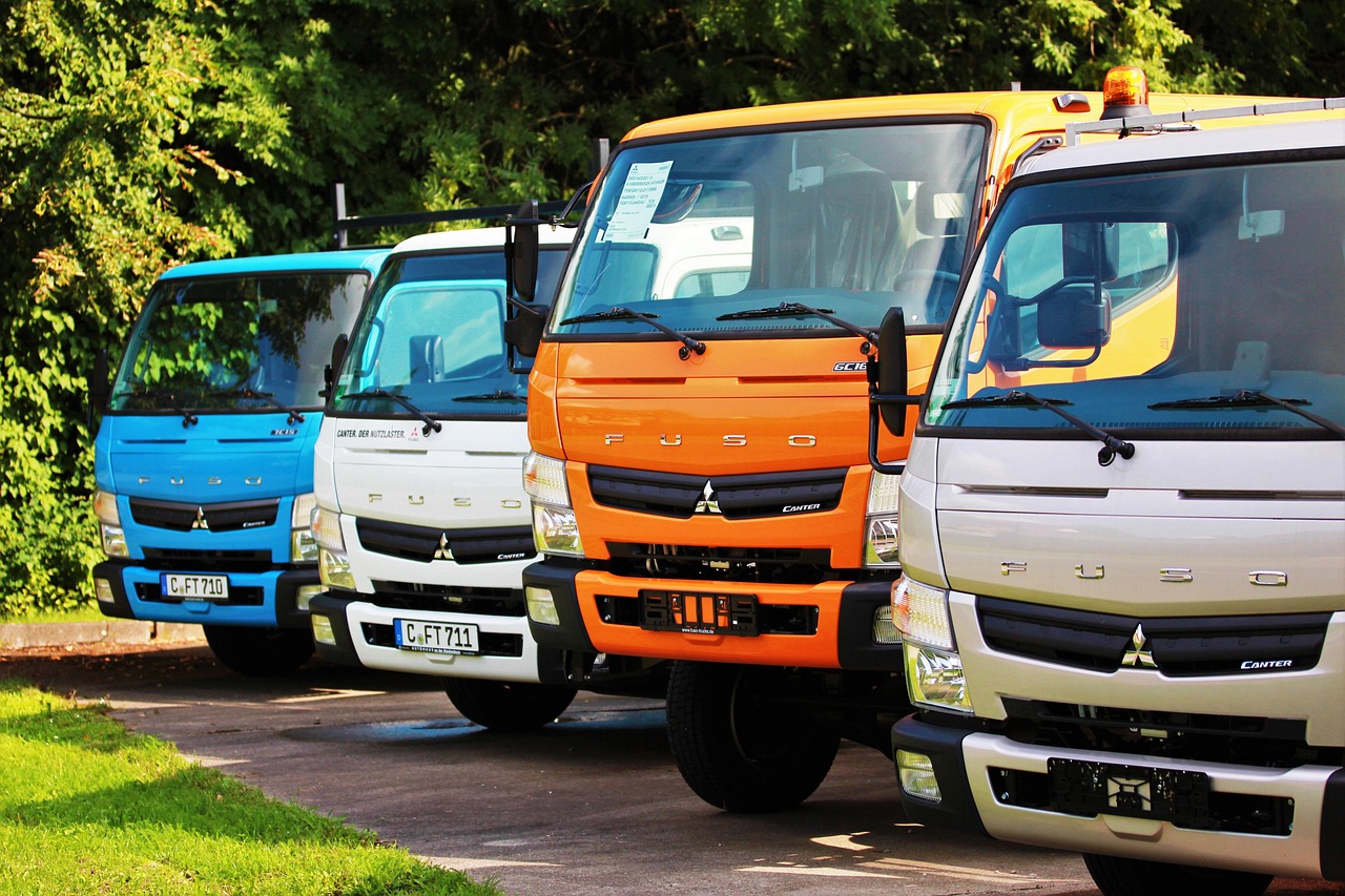 Trucks and vans, representing logistics vehicle finance